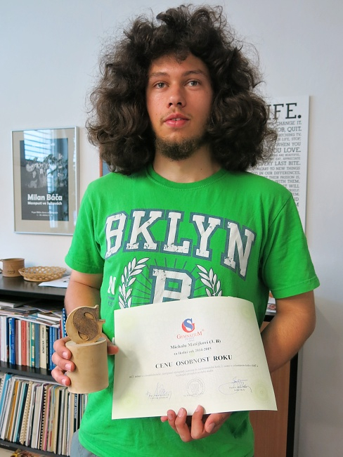 M. MatÄ›jka osobnostÃ­ roku 2014-2015 (Å¡kolnÃ­ ocenÄ›nÃ­)