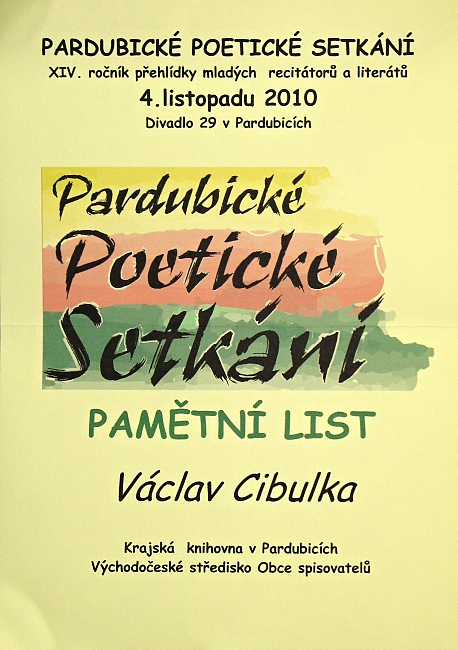 Účastnický diplom Václava Cibulky
