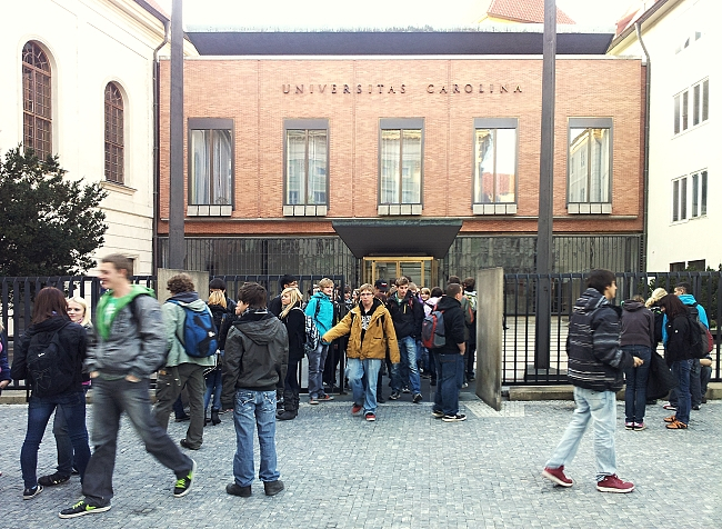 Karolinum - chodili jsme na Karlovu univerzitu :-)