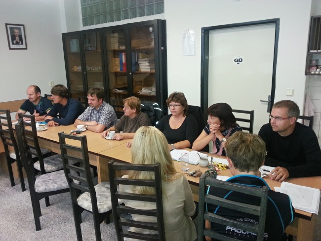 První společné zasedání partnerů projektu 27. 8. 2013.