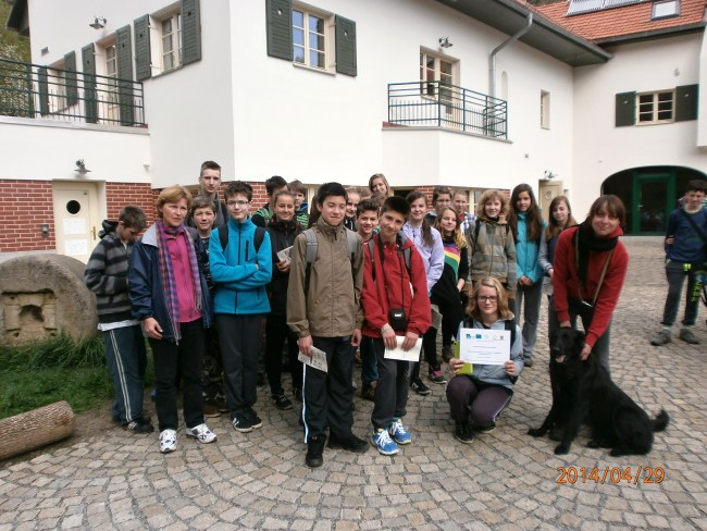 Terénní exkurze - žáci ZŠ Březová n. Sv. - Kaprálův mlýn (05-2014)