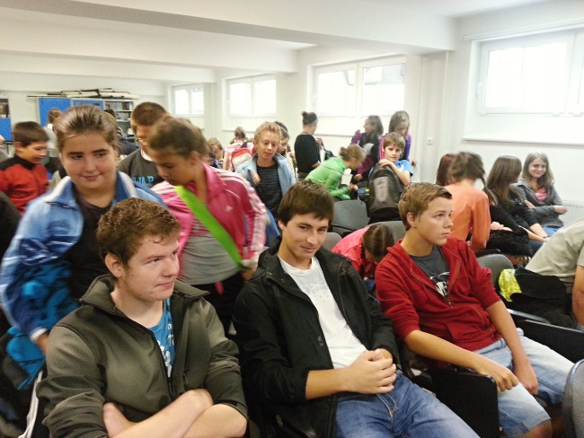 Prvnà spoleÄné setkánà v uÄebnÄ› spol. vÄ›d.