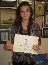 Nikola Haraštová získala školní cenu Osobnost měsíce za září 2011