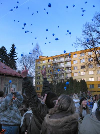 Pouštění balónků ve Speciální základní škole ve Svitavách